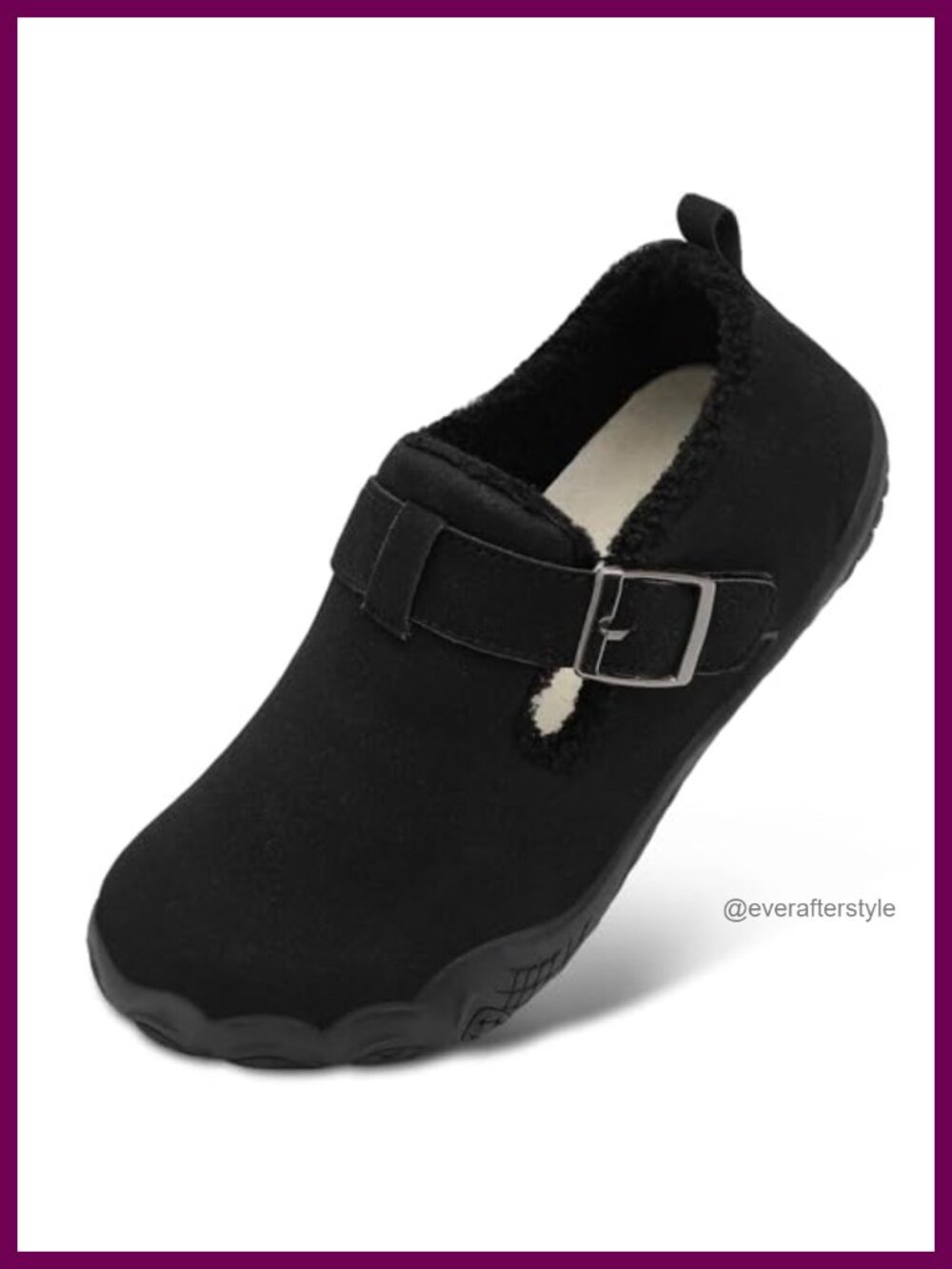 Suede Mocc Wide Barefoot Arch Support Faux Fur Unisex